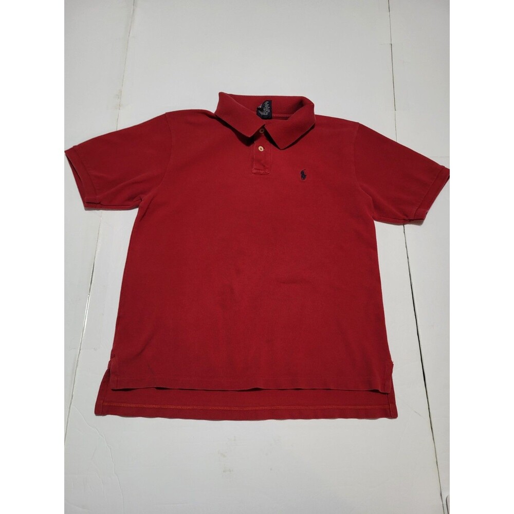 (#18) Polo Ralph Lauren Short Sleeve Size Youth M (10-12)  Red